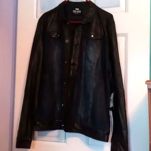 Stylish distressed jean jacket